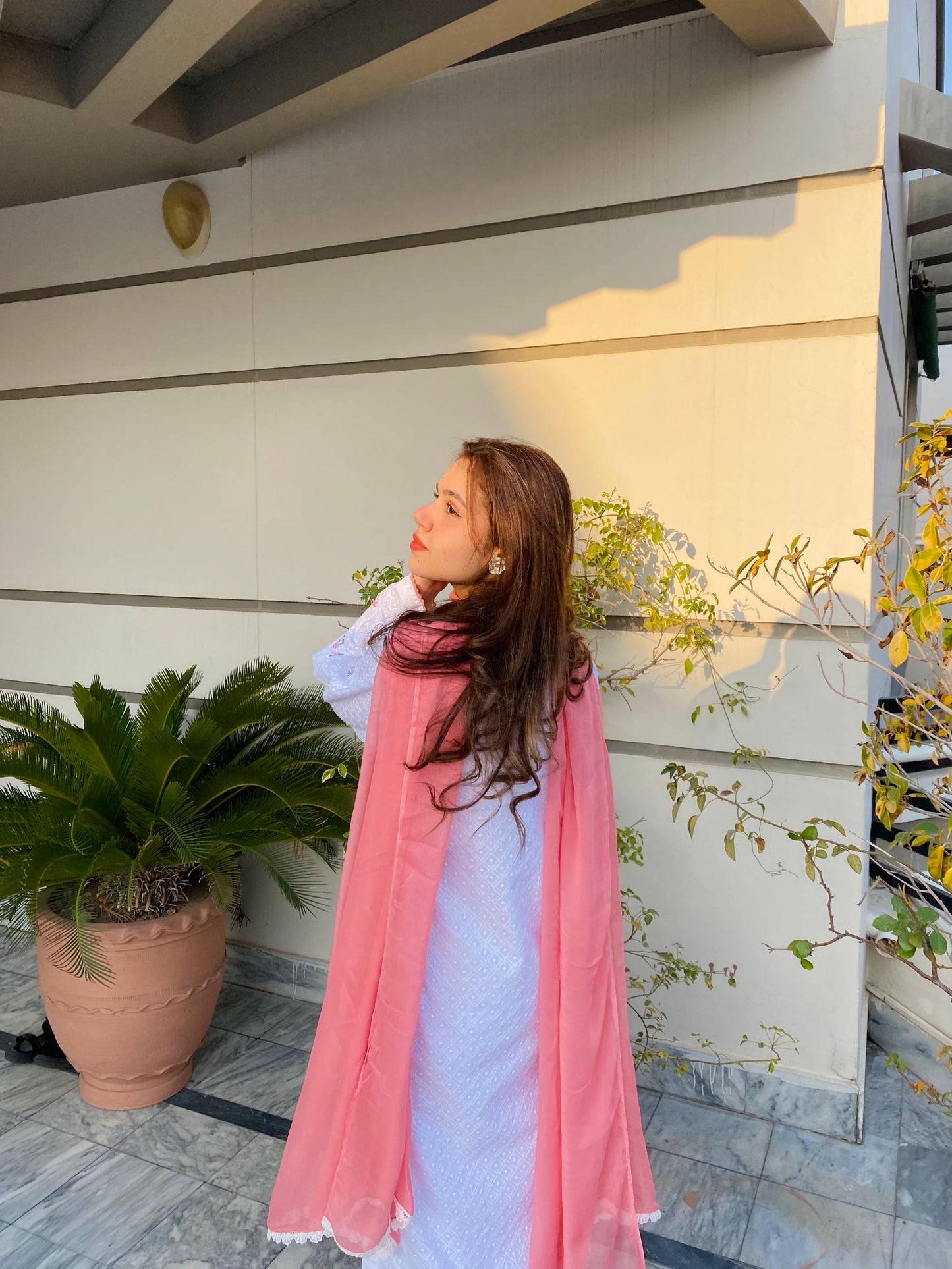 Rosamel White - Embroidered Chikankari Kurta