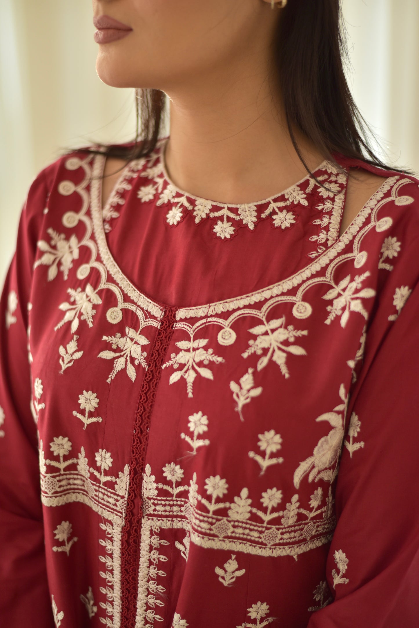 Maroon Ruya Set