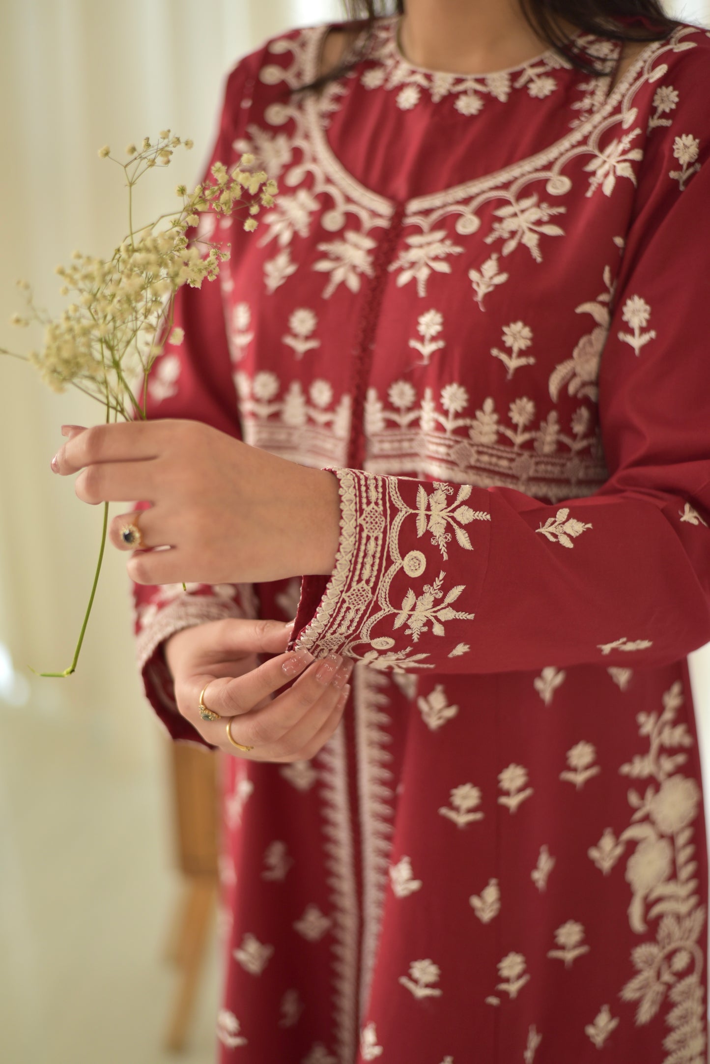 Maroon Ruya Set