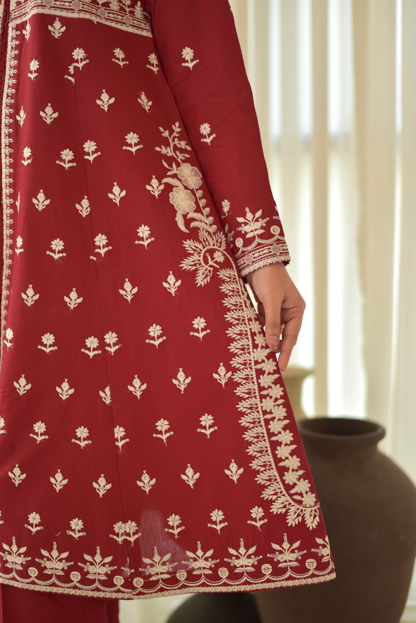 Maroon Ruya Set