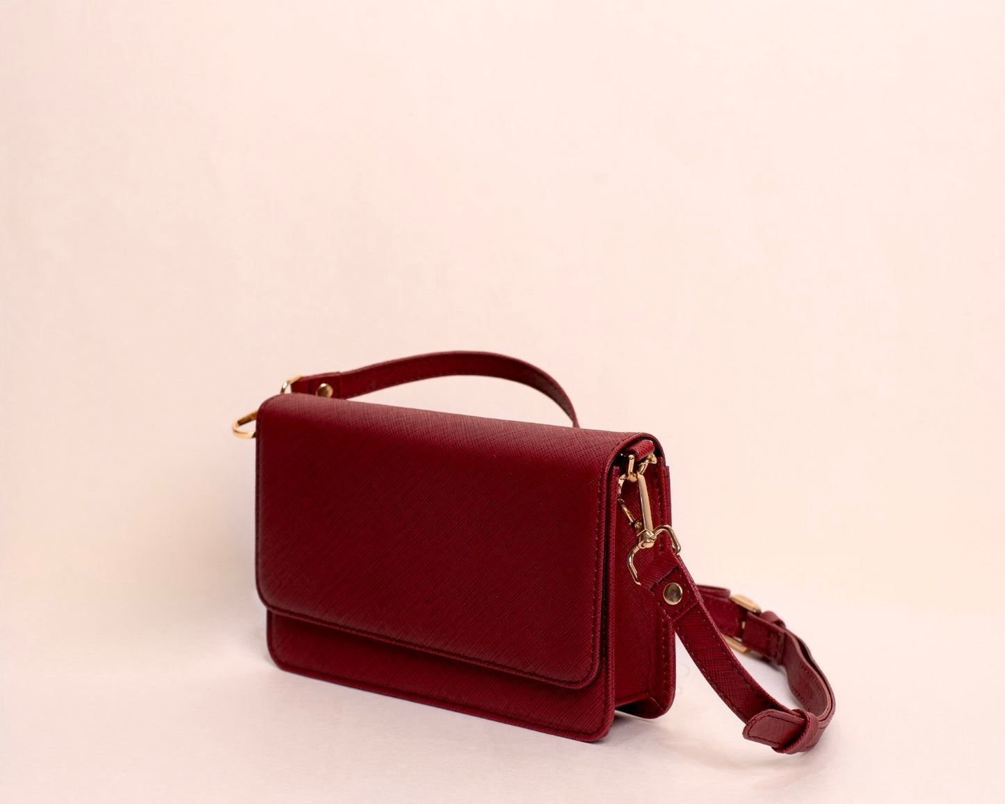 Saffiano Leather Crossbody Bag